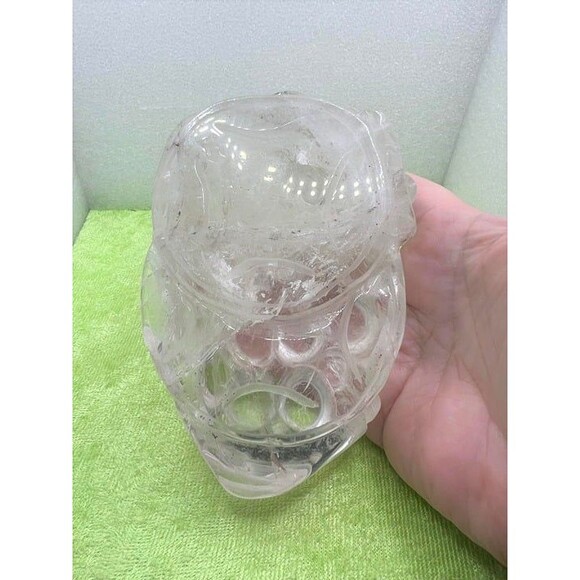 Large Clear Quartz Money Toad - Picture 6 of 9
